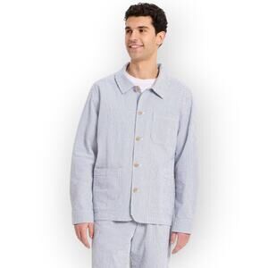 XL NEW Goodfellow&Co Easter Capsule Seersucker Shacket Jacket Blazer